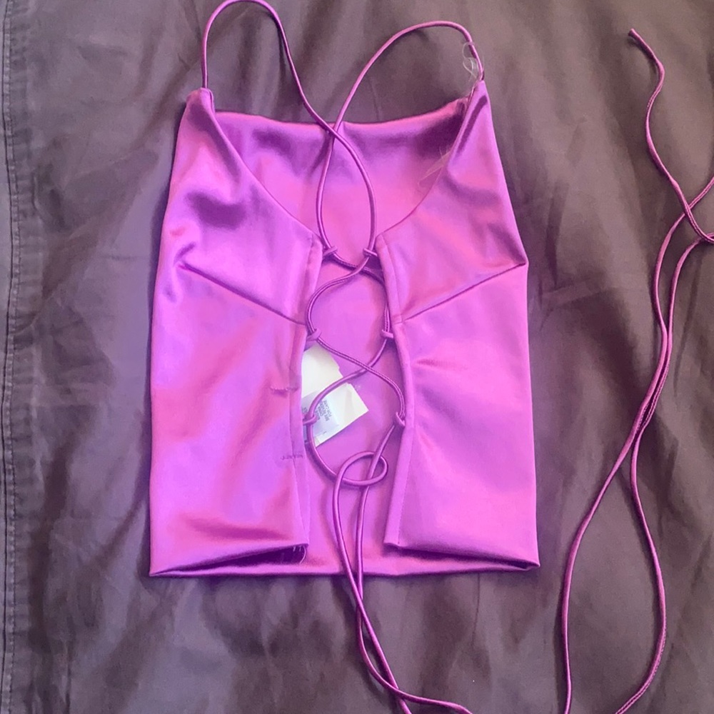Purple Crop Top